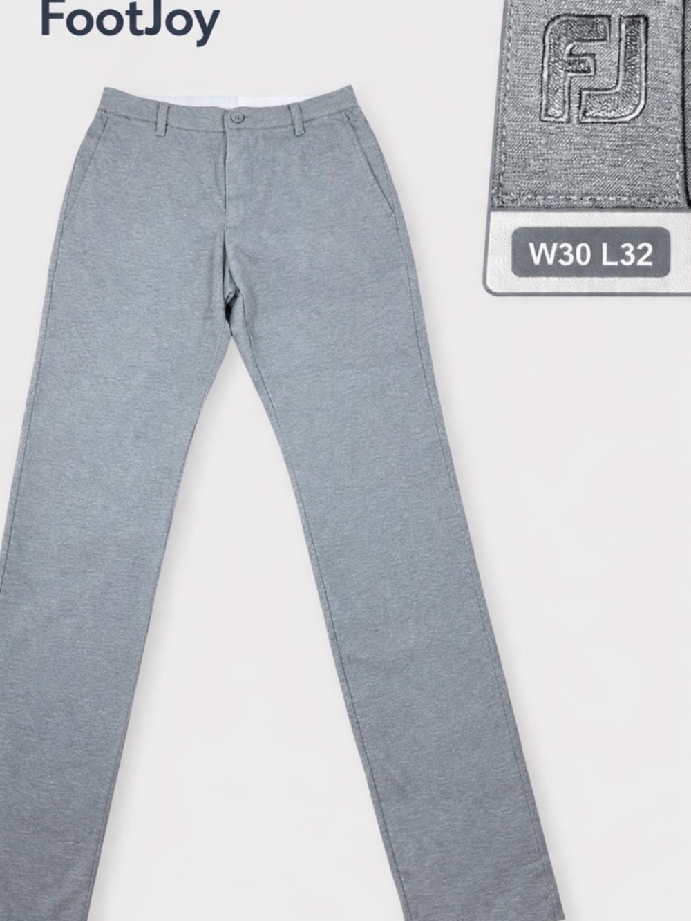 FootJoy Golf Pants Mens W30 L32 Gray Performance‎ Stretch Flat Front